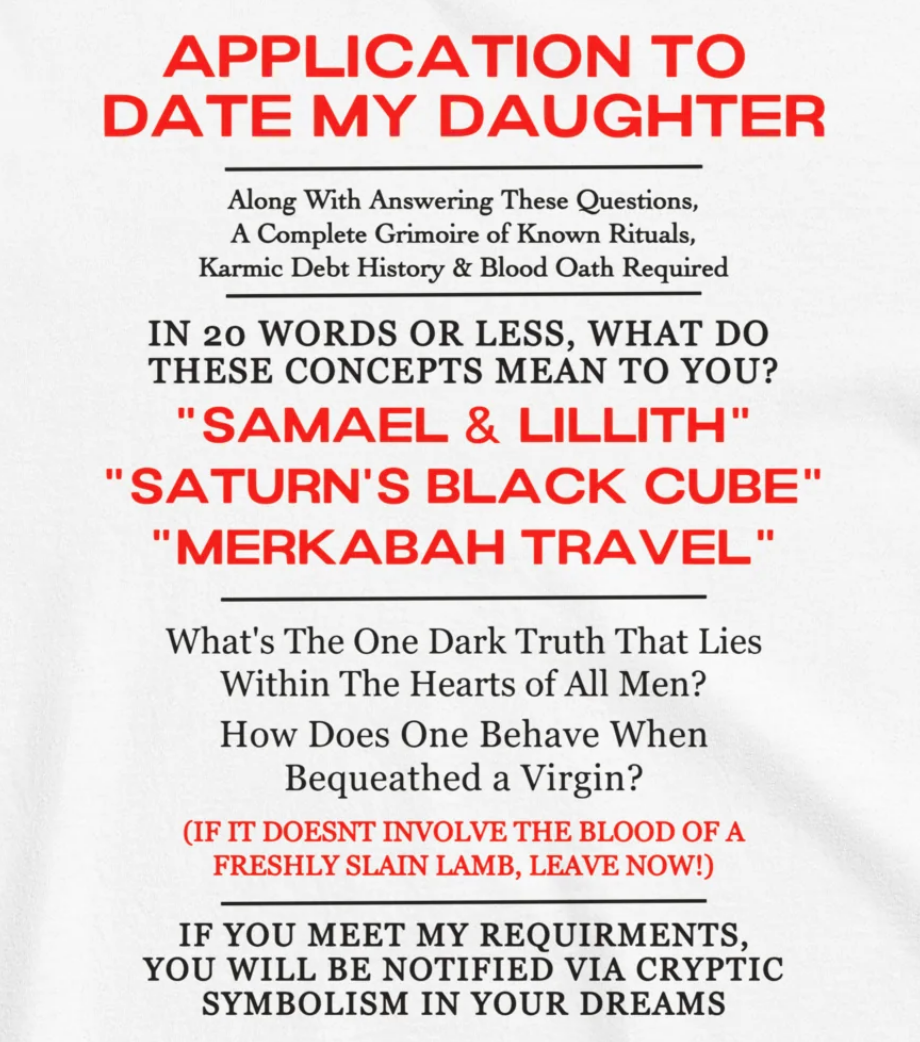 Father's Application To Date His Daughter