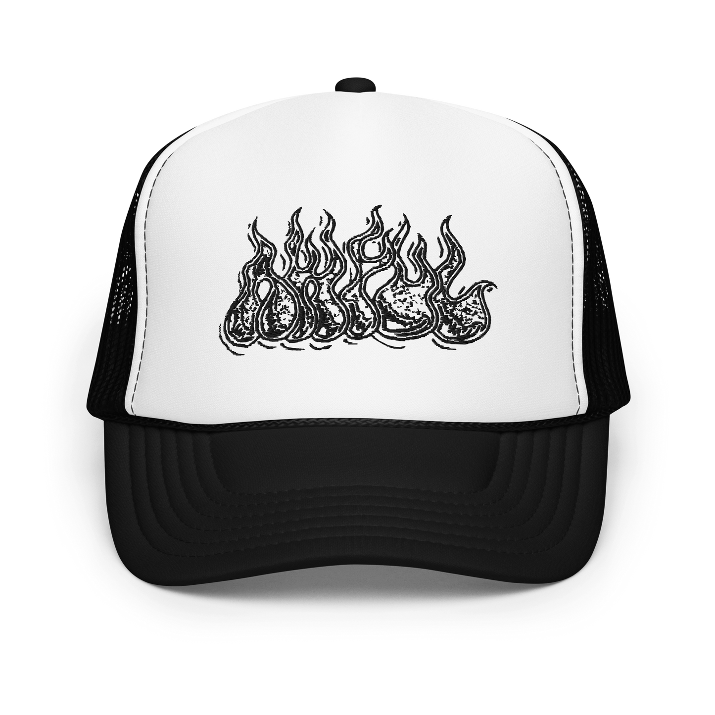 Awful Black Flame Trucker