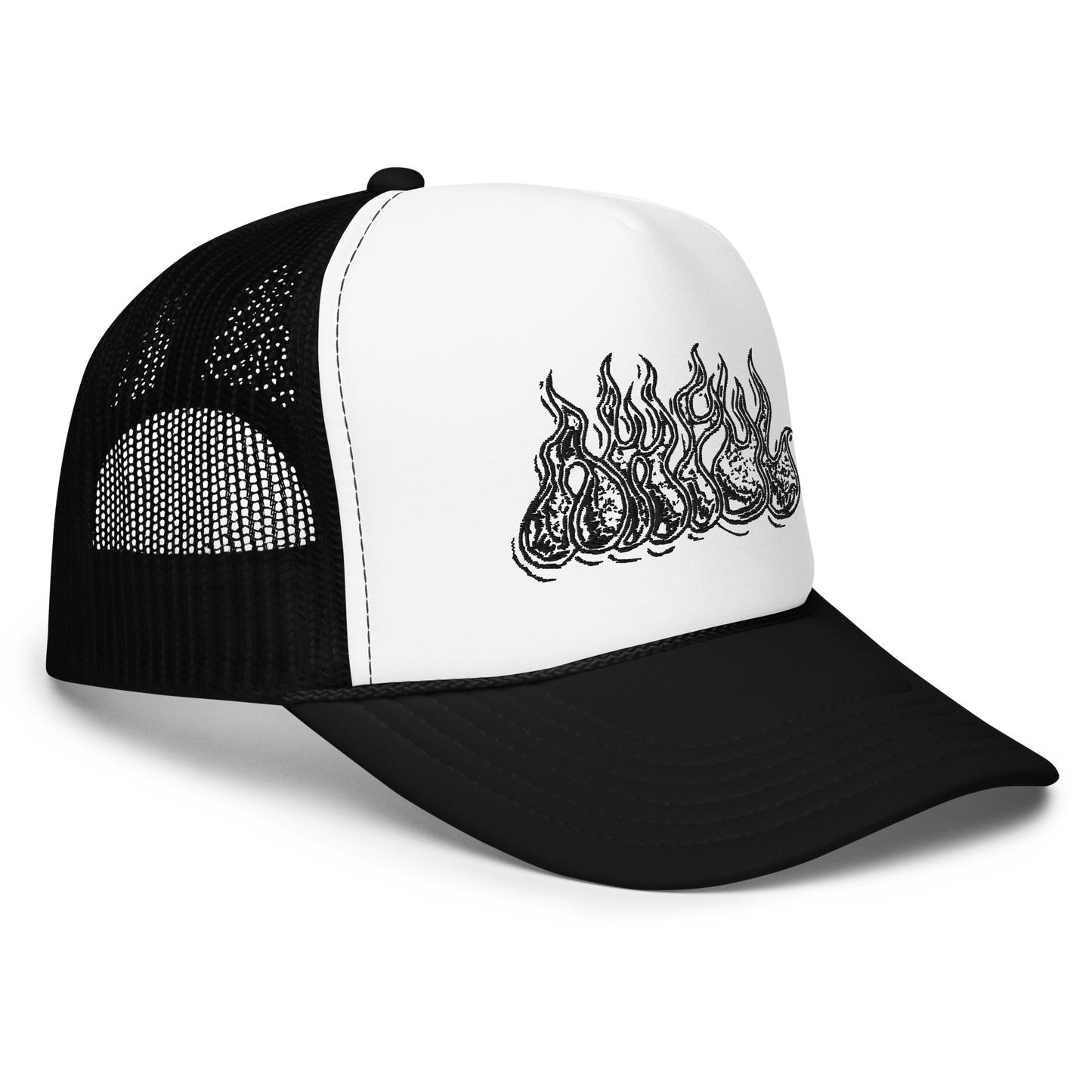 Awful Black Flame Trucker