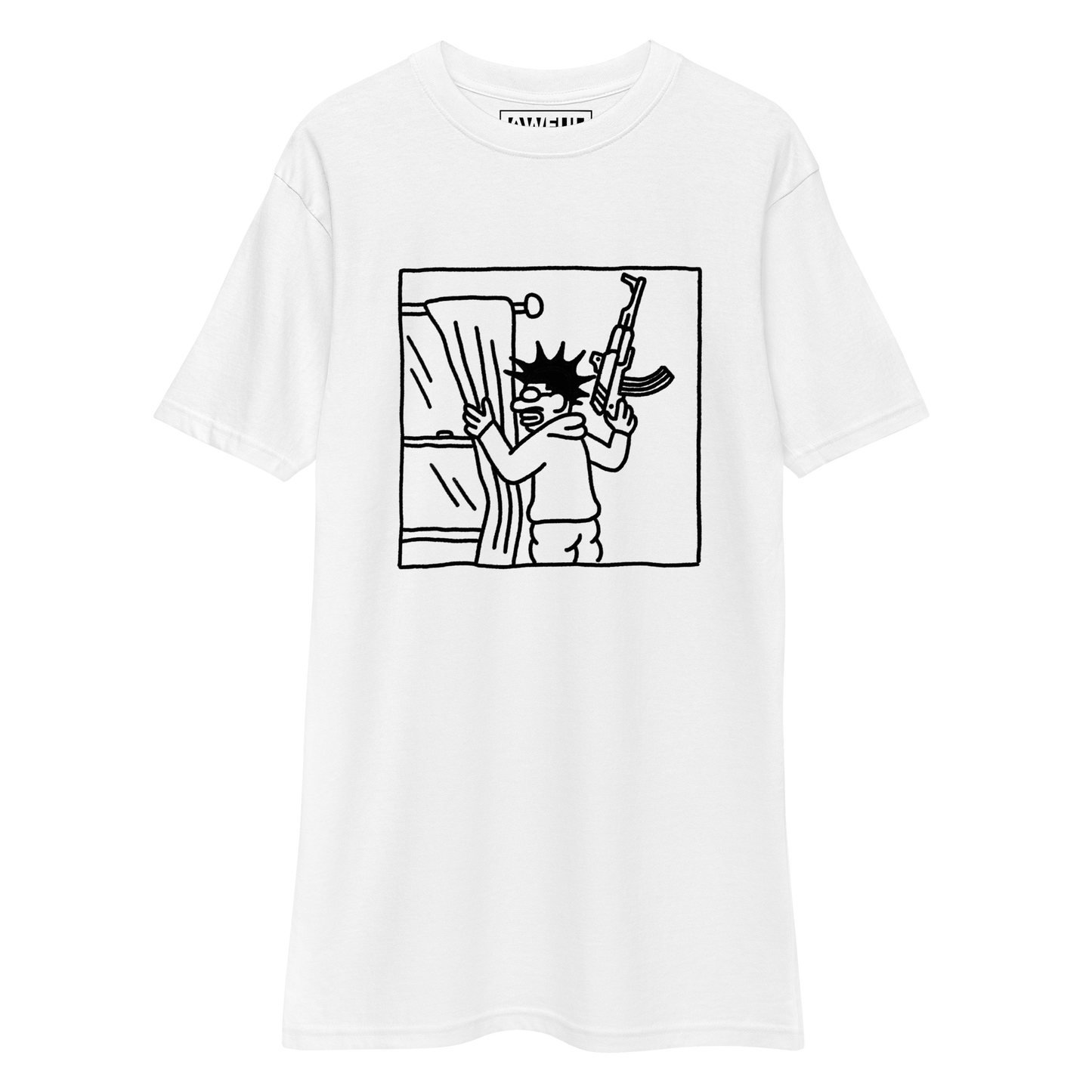 Who's that peeking through my window? (NEW Heavyweight Tee)