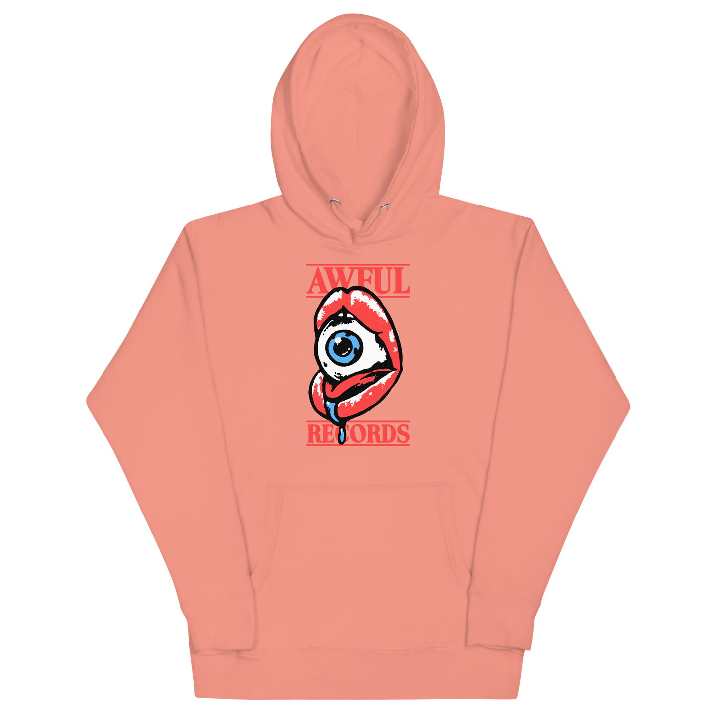 Awful Records Hoodie (Dusty Rose)
