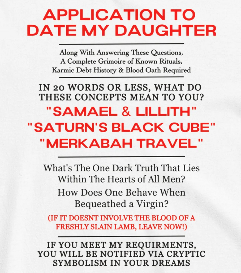 Father's Application To Date His Daughter alternate view