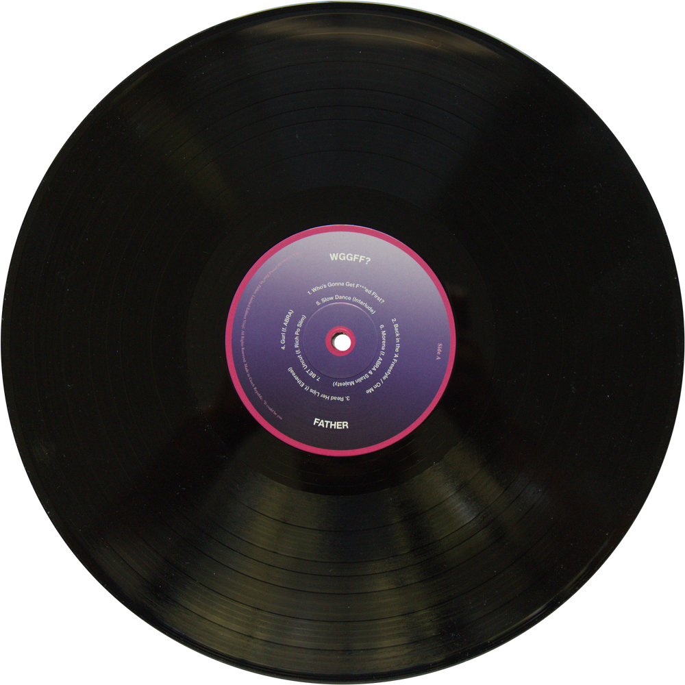 WGGFF? black vinyl disc, side A