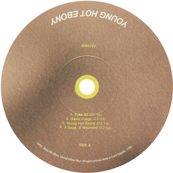 Father - Young Hot Ebony (12" Vinyl) Record Label