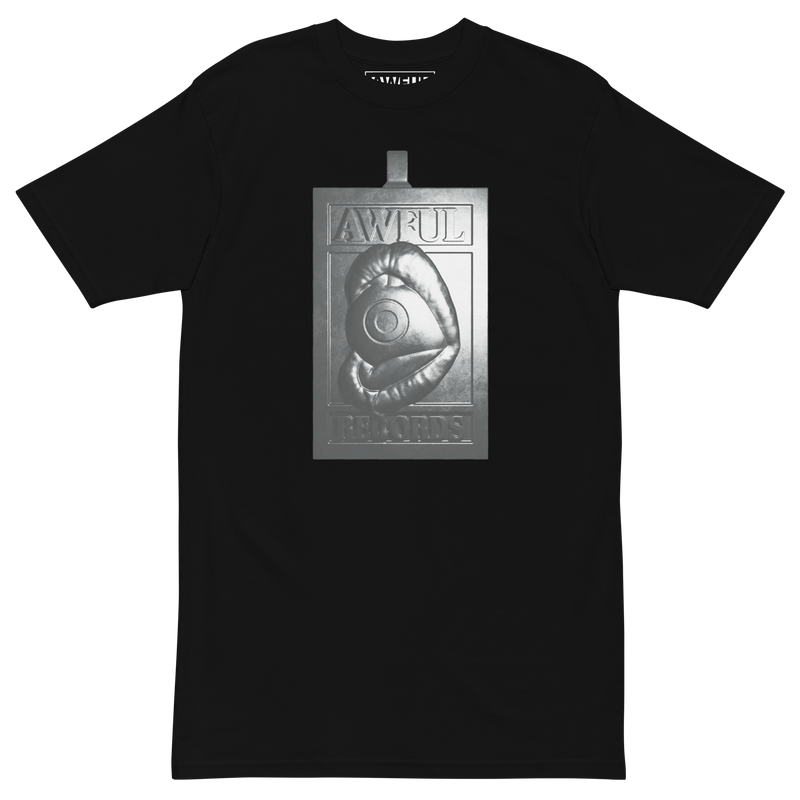 Silver Awful Records Pendant Tee