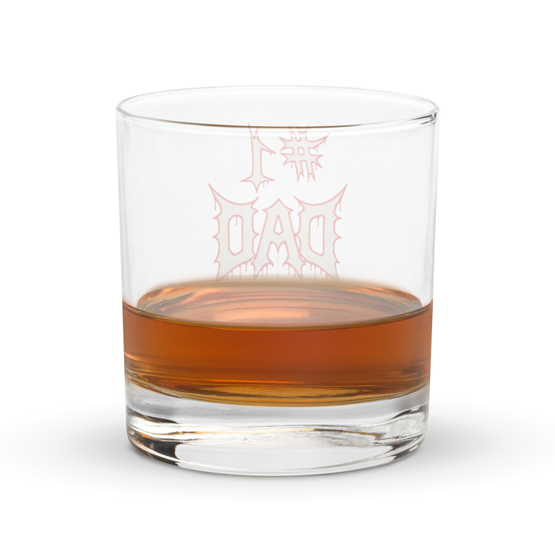 Limited Edition #1 Dad Rocks Glass alternate view