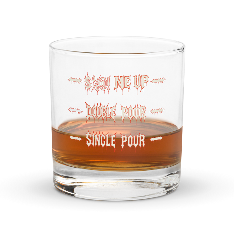 Limited Edition Measuring Rocks Glass